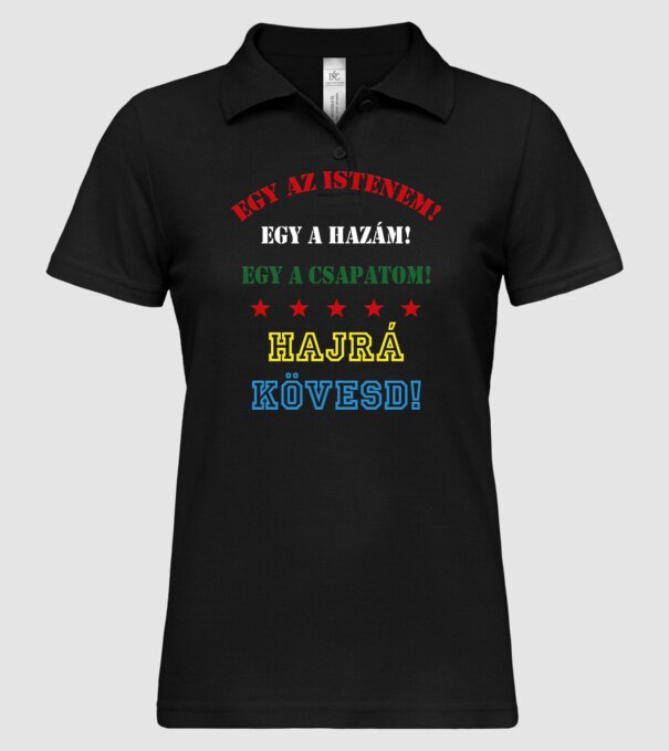  minta fekete pólón
