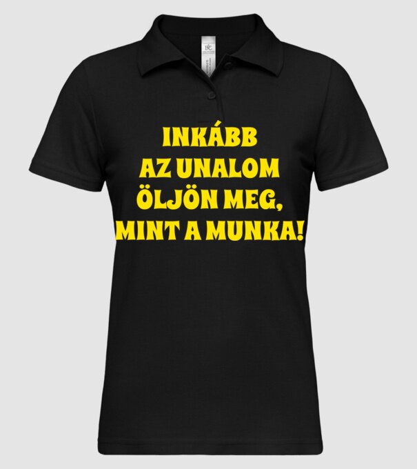  minta fekete pólón