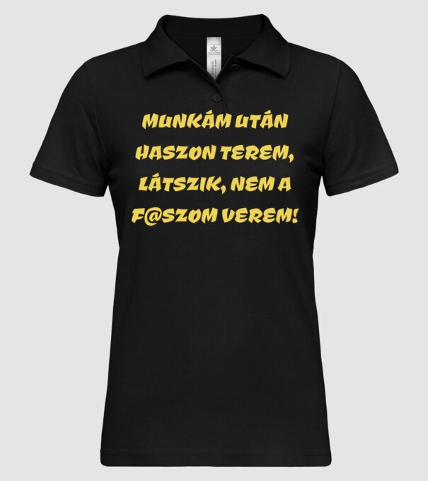  minta fekete pólón
