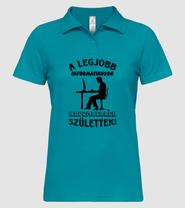  minta türkiz pólón