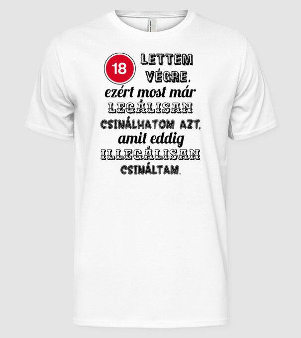  minta fehér pólón