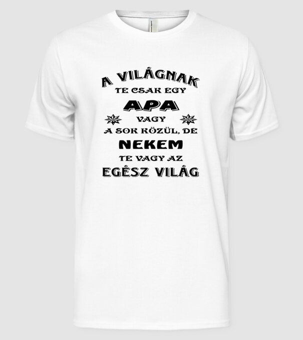  minta fehér pólón