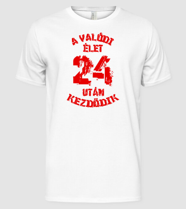  minta fehér pólón