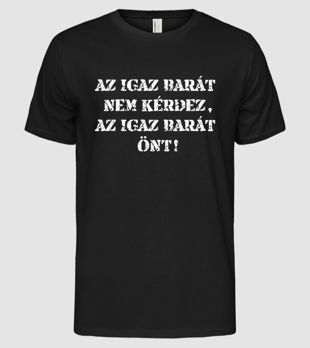  minta fekete pólón