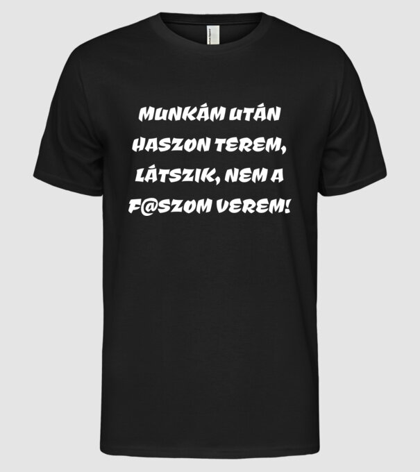  minta fekete pólón