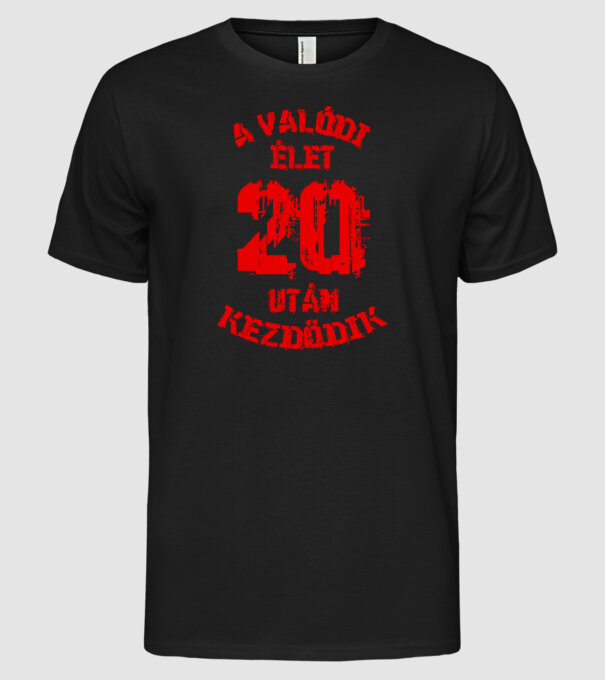  minta fekete pólón