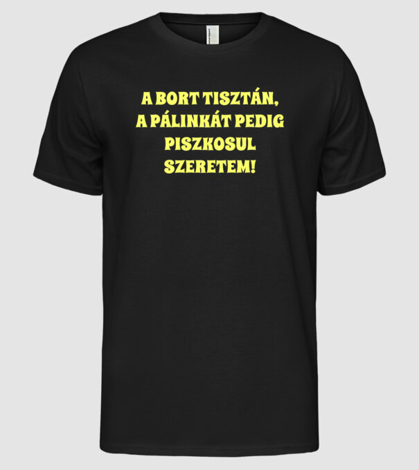  minta fekete pólón