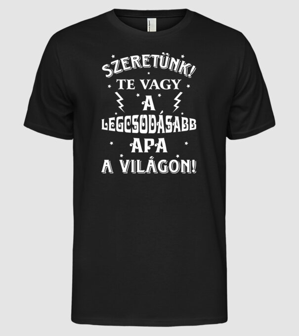  minta fekete pólón