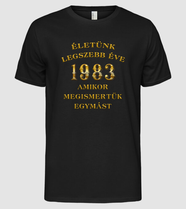  minta fekete pólón