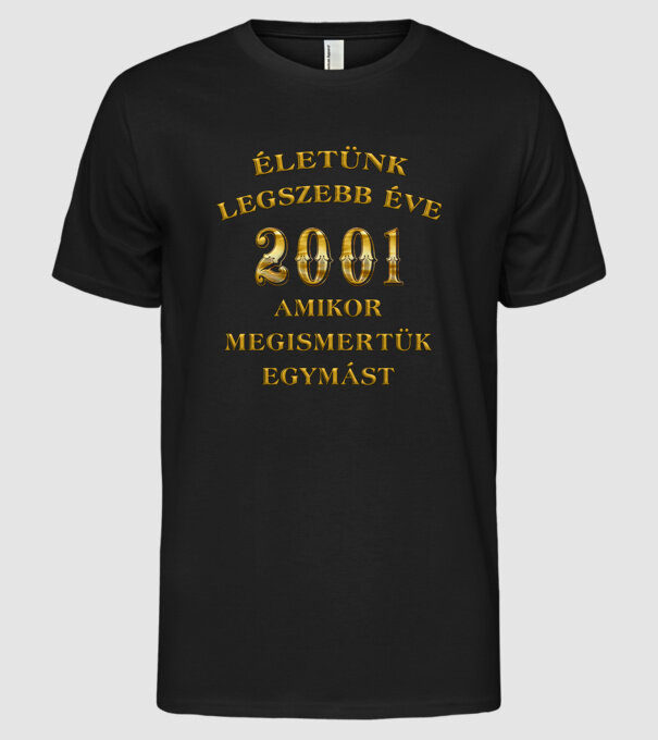  minta fekete pólón