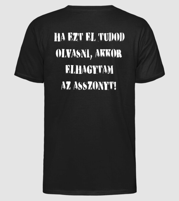  minta fekete pólón