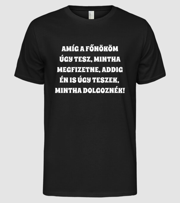  minta fekete pólón