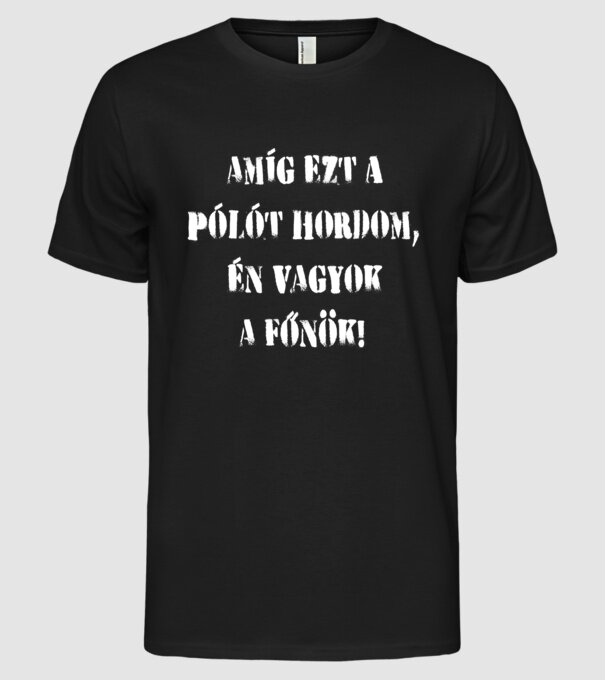  minta fekete pólón