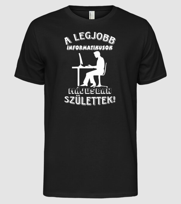  minta fekete pólón