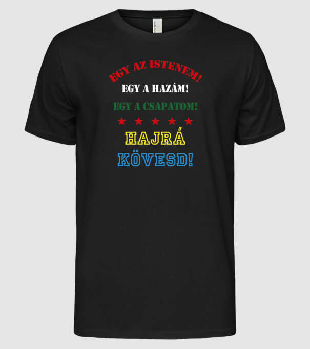  minta fekete pólón