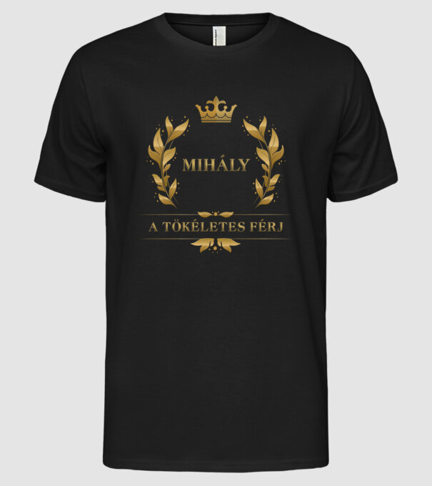  minta fekete pólón
