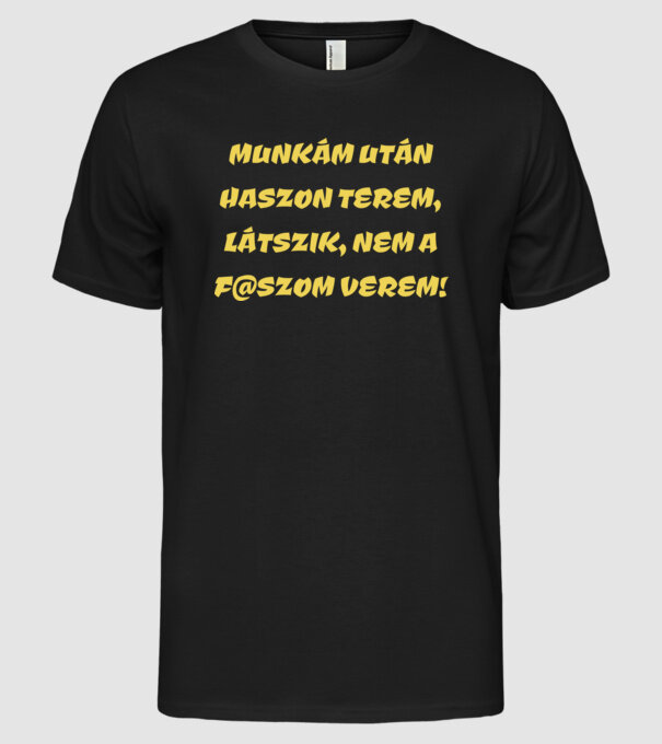  minta fekete pólón