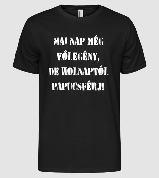  minta fekete pólón