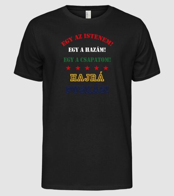  minta fekete pólón