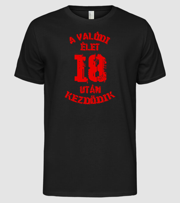  minta fekete pólón