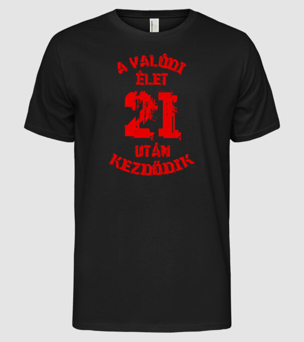  minta fekete pólón