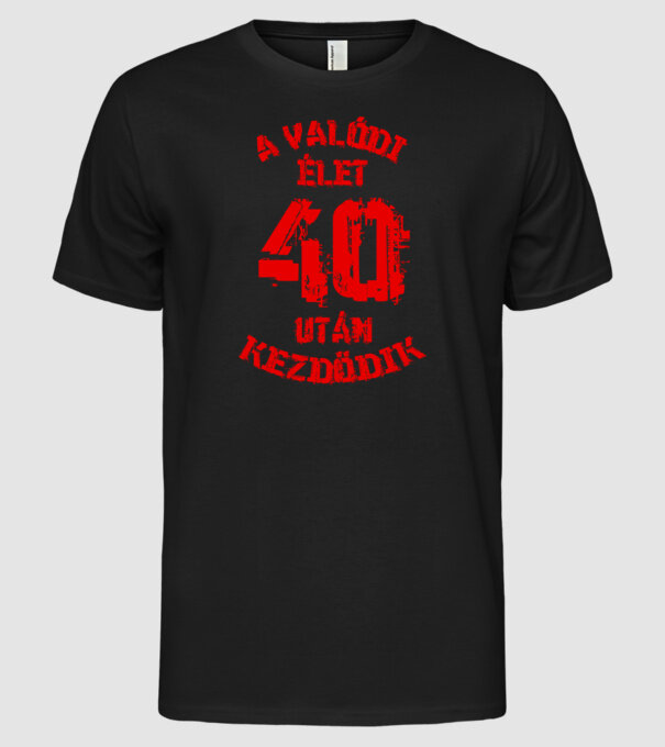  minta fekete pólón