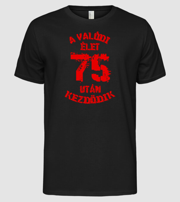  minta fekete pólón