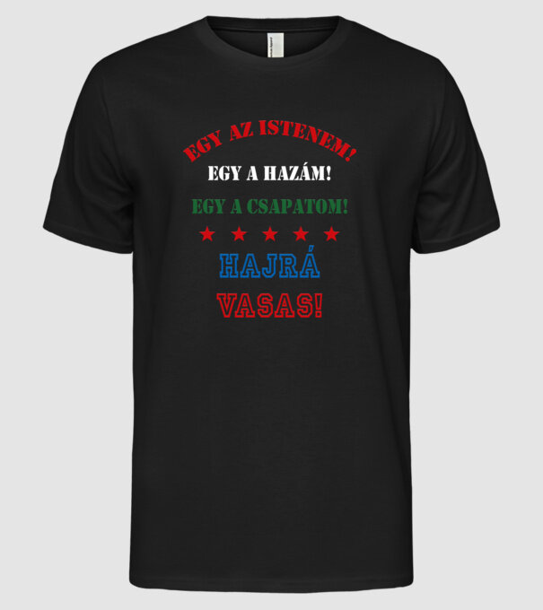  minta fekete pólón