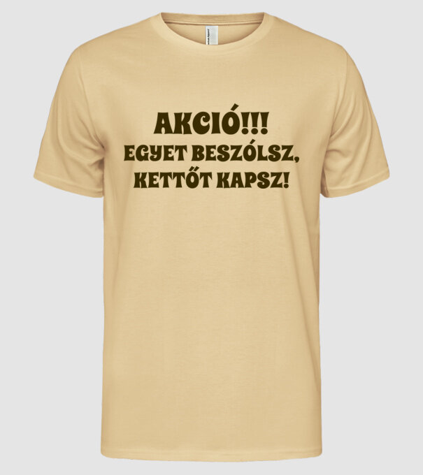 minta homokszín pólón