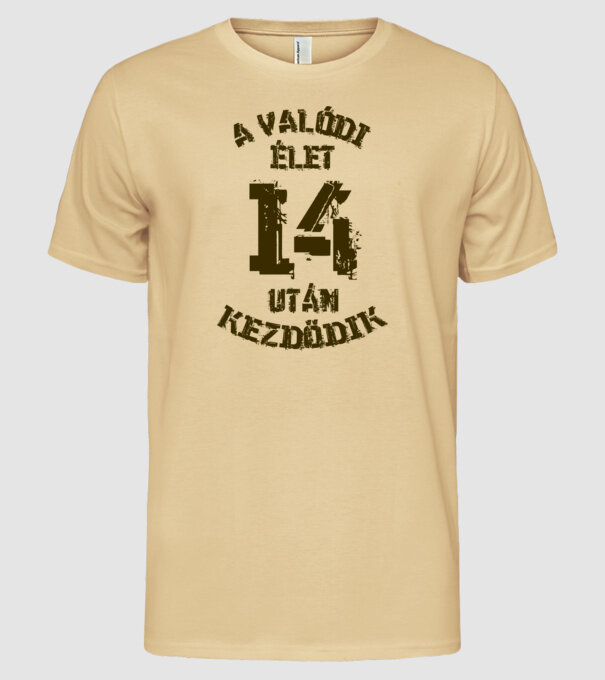  minta homokszín pólón