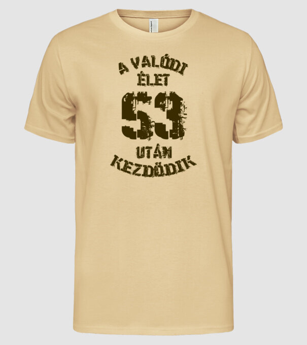  minta homokszín pólón