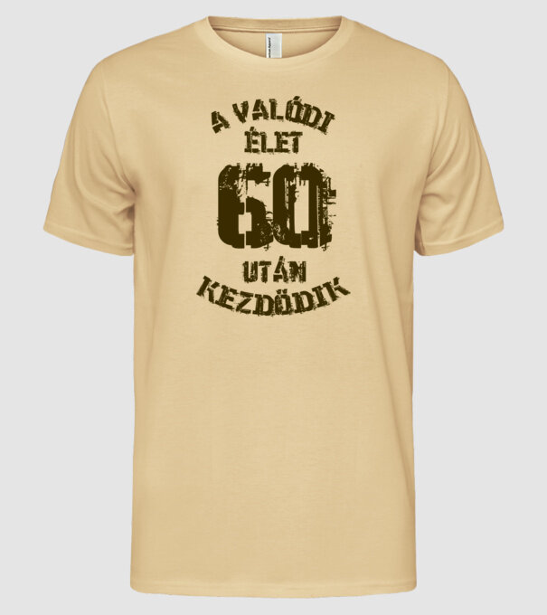  minta homokszín pólón