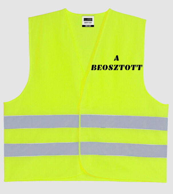  minta neonsárga pólón