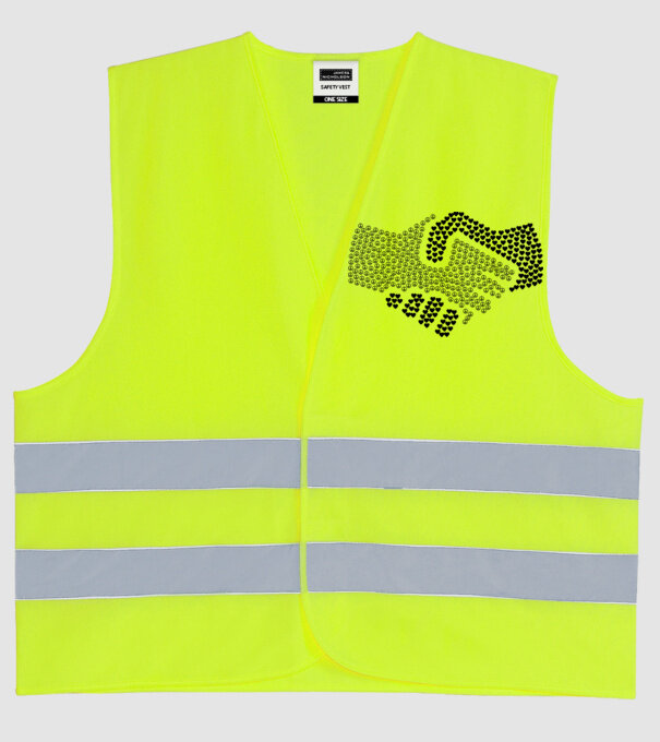  minta neonsárga pólón