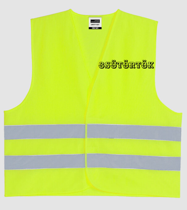  minta neonsárga pólón