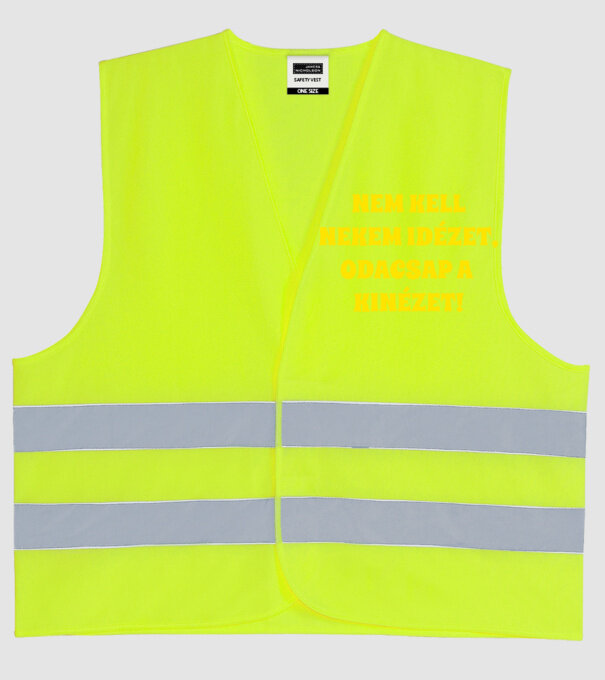  minta neonsárga pólón