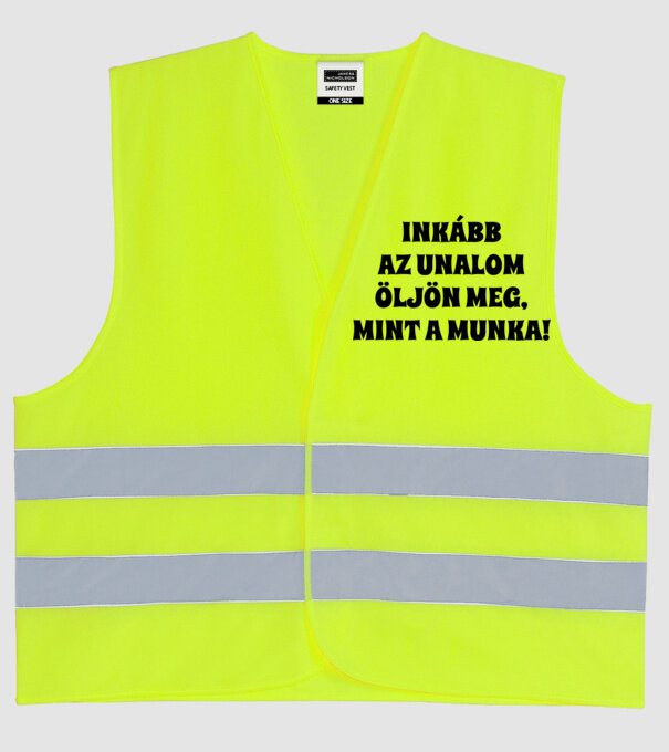  minta neonsárga pólón