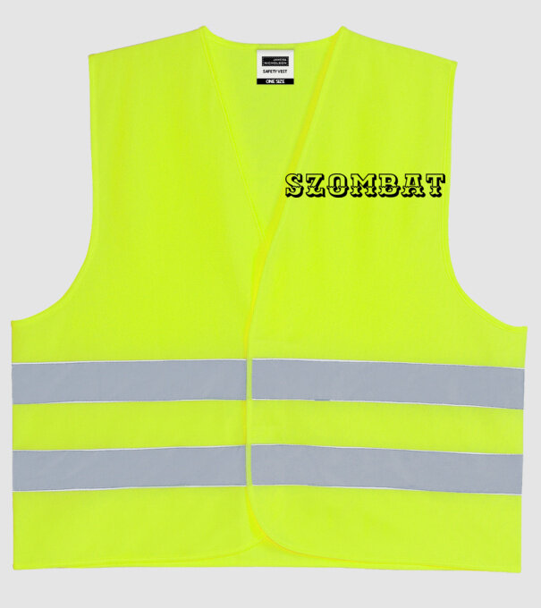  minta neonsárga pólón