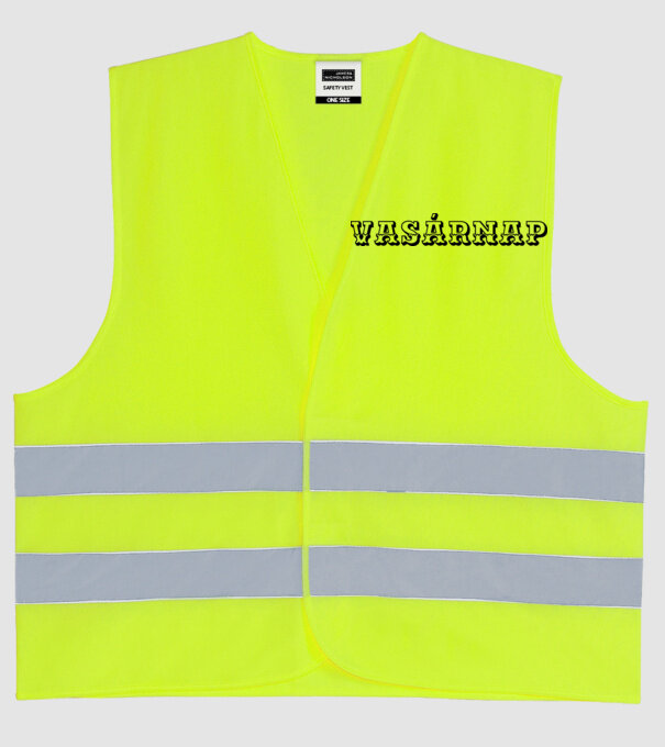  minta neonsárga pólón