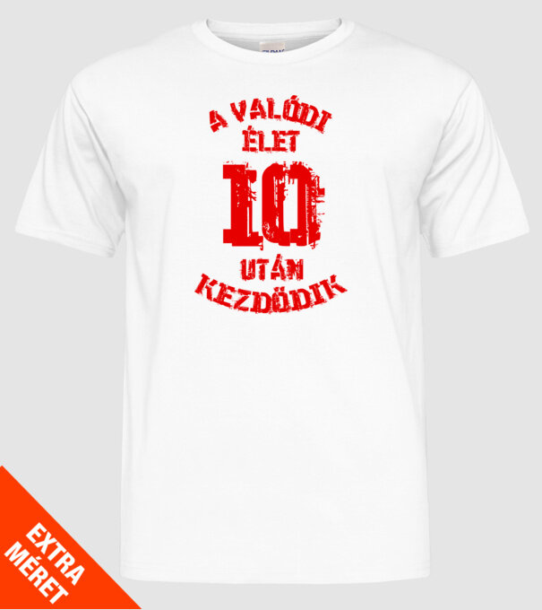  minta fehér pólón