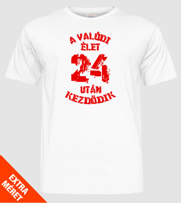 minta fehér pólón