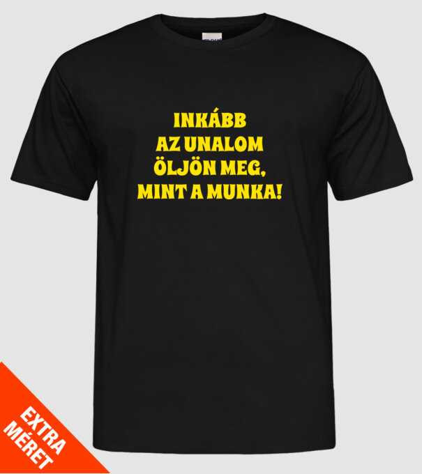  minta fekete pólón