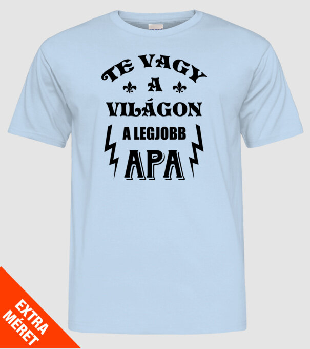 minta világoskék pólón