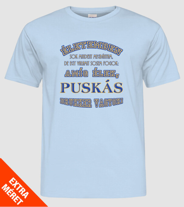  minta világoskék pólón