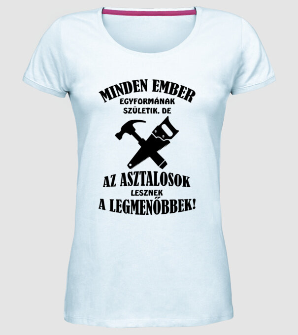  minta világoskék pólón