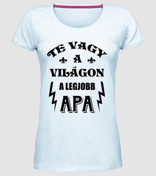  minta világoskék pólón