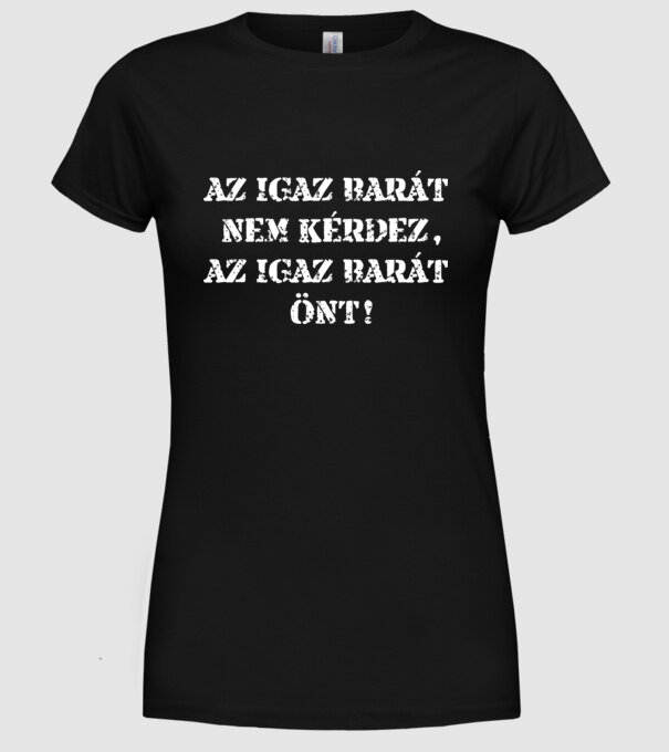  minta fekete pólón