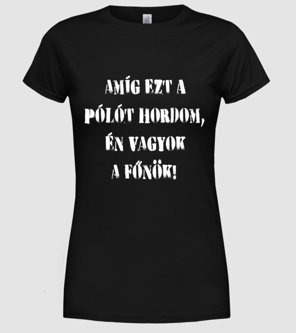  minta fekete pólón