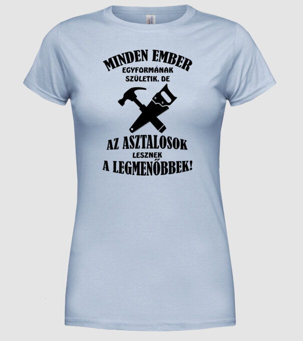  minta világoskék pólón