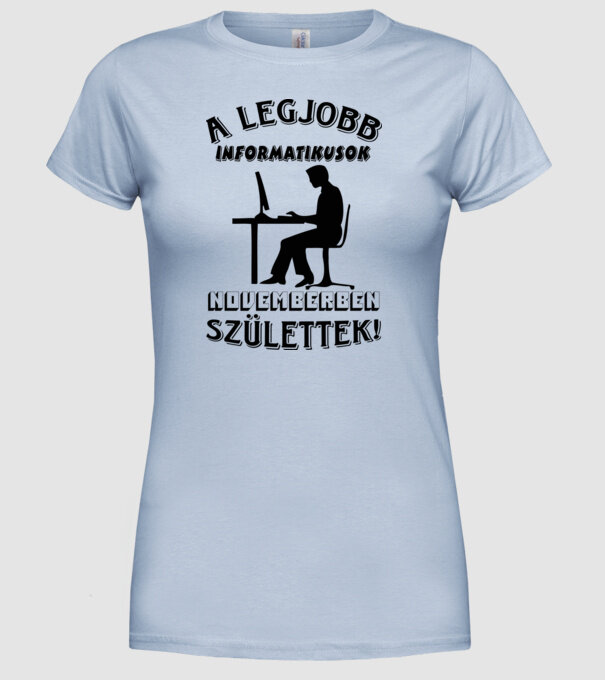 minta világoskék pólón